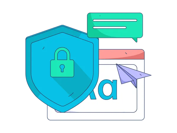 Securing business messages  Illustration