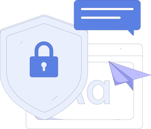 Securing business messages  Illustration