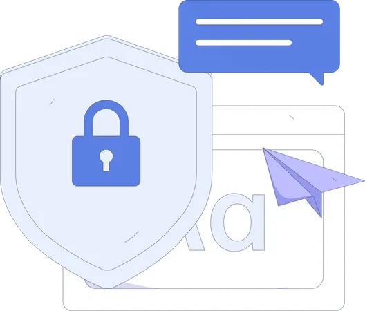 Securing business messages  Illustration