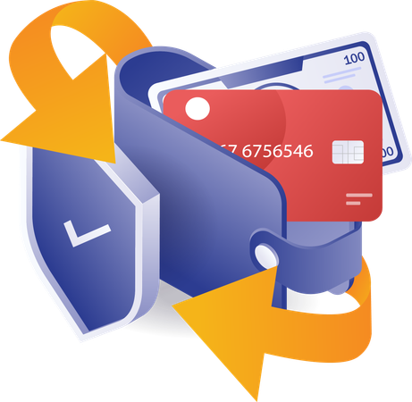 Securing card payment  Illustration