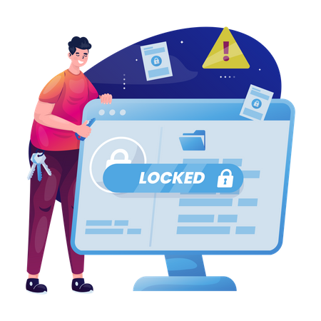 Securing personal data Illustration