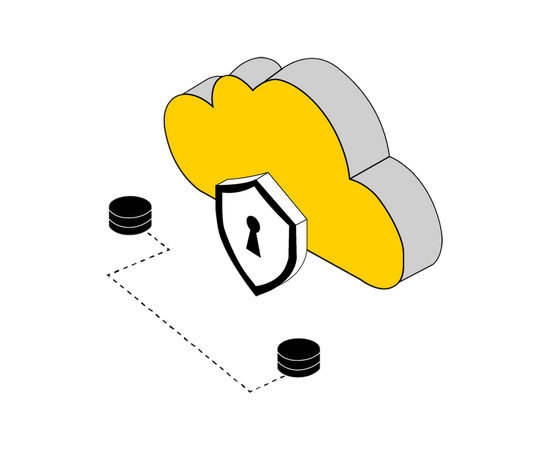 Sécurité des données dans le cloud  Illustration