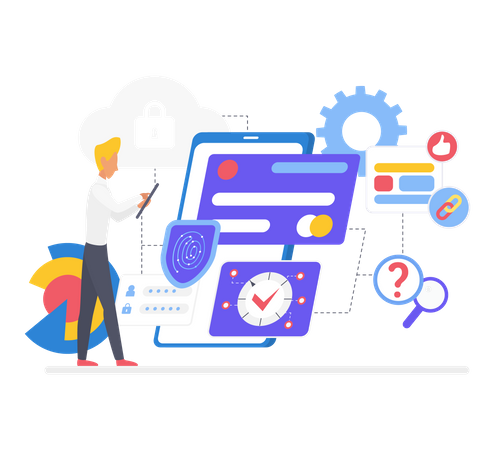 Sécurité des empreintes digitales  Illustration