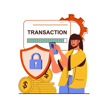 Sécurité des transactions mobiles  Illustration