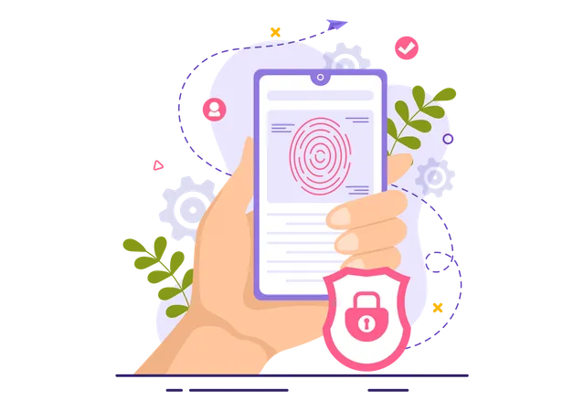 Sécurité des empreintes digitales  Illustration