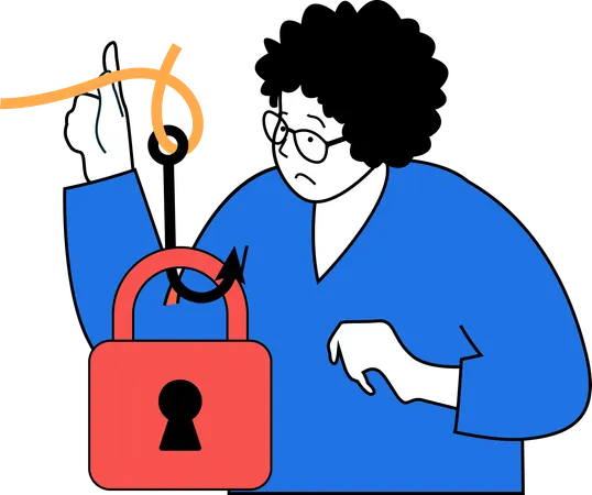 Phishing de sécurité  Illustration