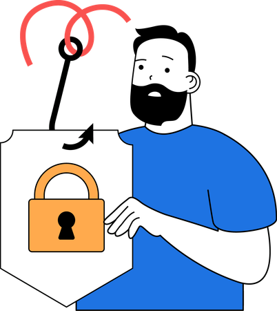 Phishing de sécurité  Illustration