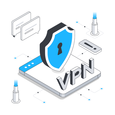 Sécurité VPN en ligne  Illustration