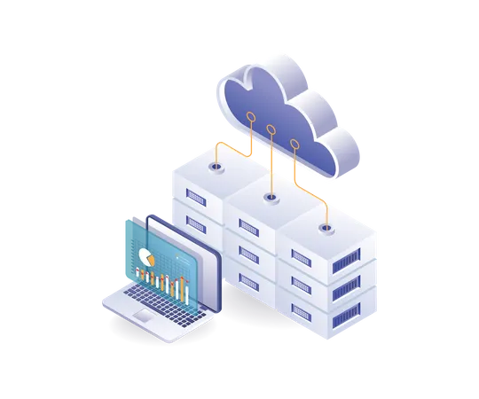 Security analysis and maintenance of cloud server technology  Illustration