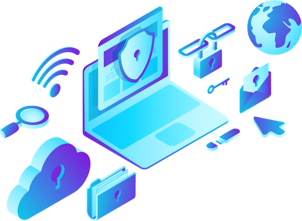 Security and Data Protection  Illustration