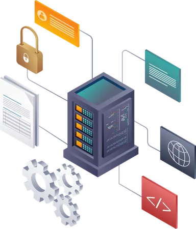 Security and Evolution of Data Server Networks  Illustration