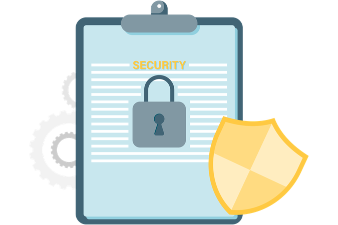 Security and privacy documents  Illustration