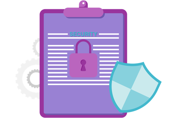 Security and privacy documents  Illustration