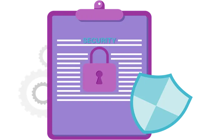 Security and privacy documents  Illustration