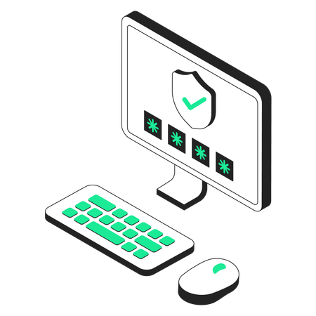Security authentication  Illustration