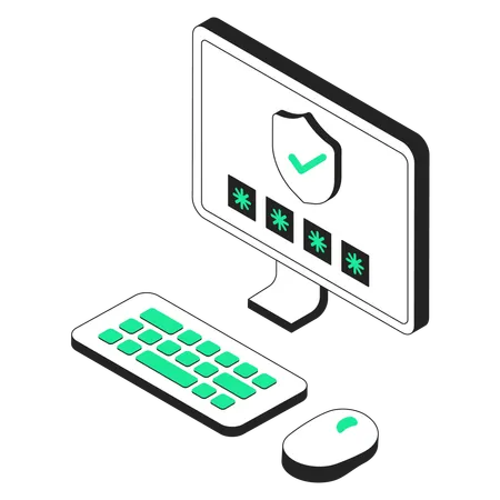 Security authentication  Illustration