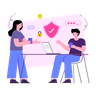 secure chat illustrations