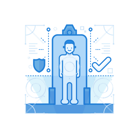 Security Check Illustration