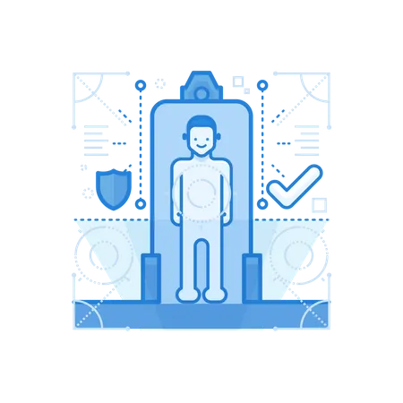 Security Check  Illustration