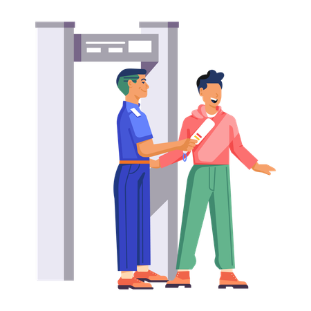 Security Check  Illustration