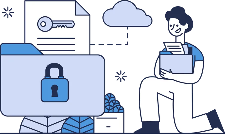 Security Folder  Illustration