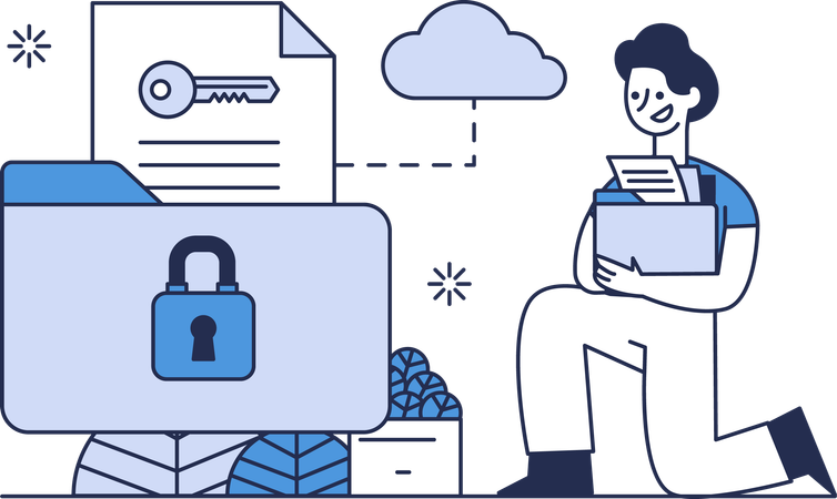 Security Folder  イラスト