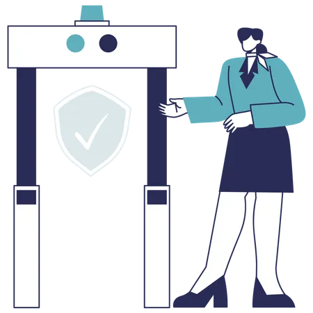 Security Gate  Illustration