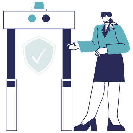 Security Gate  イラスト