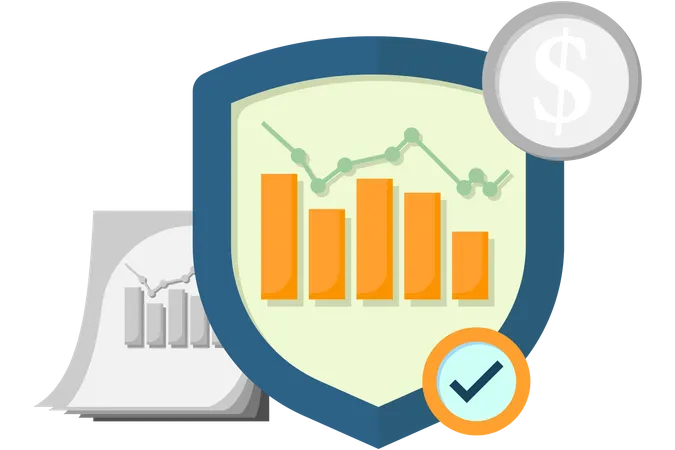 Security guarantee of buying and selling shares  Illustration