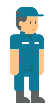 Security Guard  Illustration