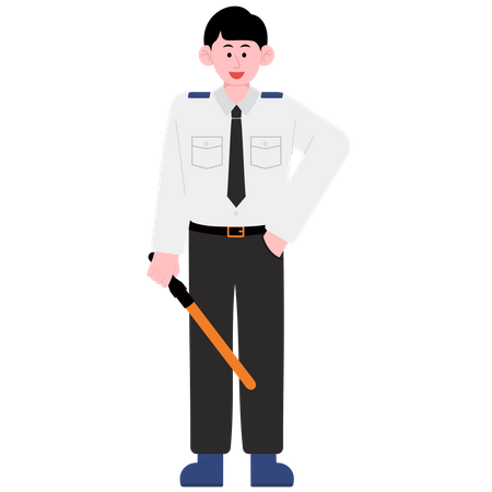 Security Guard Service Illustration