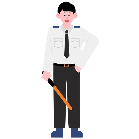 Security Guard Service Illustration
