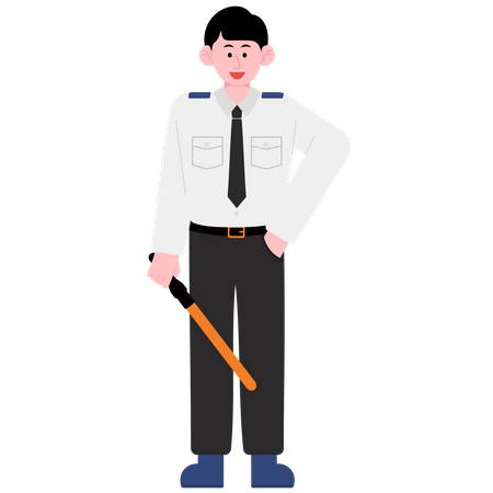 Security Guard Service  Illustration