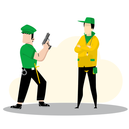 Security guards Illustration