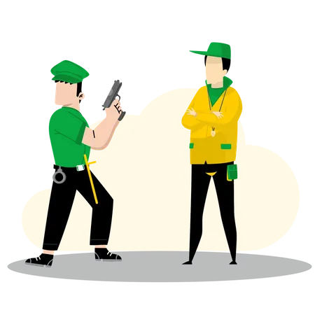 Security guards Illustration