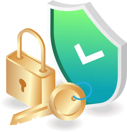 Security lock Illustration