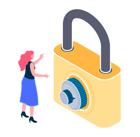 Security lock  Illustration