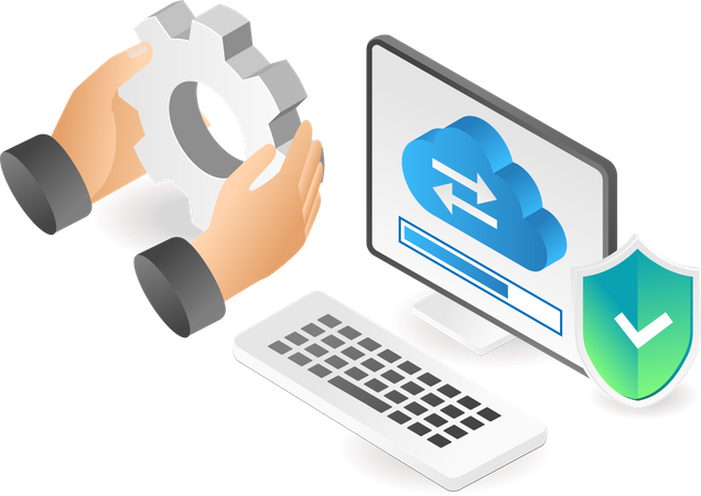 Security monitoring of cloud server updates  Illustration