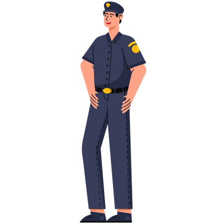 Security Officer  Illustration