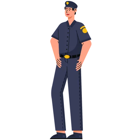 Security Officer  Illustration