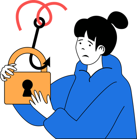 Security phishing  Illustration