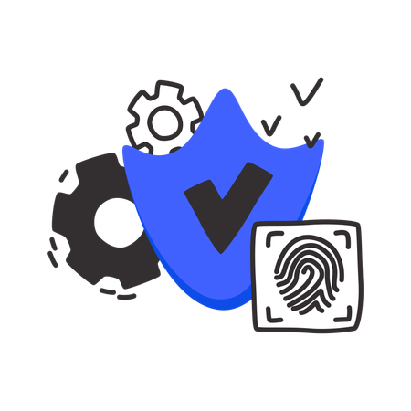 Security settings  Illustration