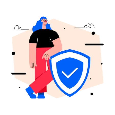 Security shield Illustration