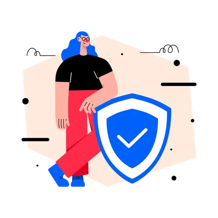 Security shield  Illustration