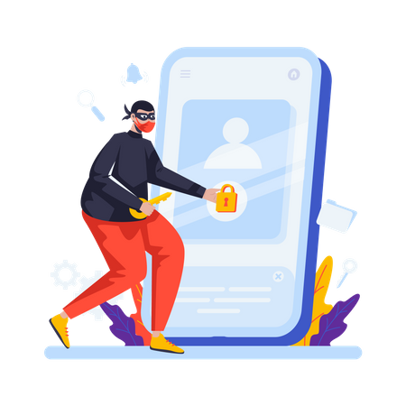 Security unlock  Illustration