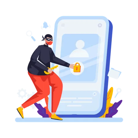 Security unlock  Illustration