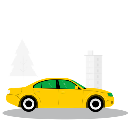 Sedan car Illustration