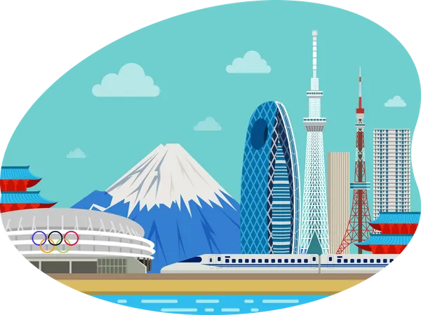 Sede olímpica  Ilustração