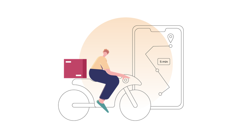 Seguimiento de entrega  Ilustración