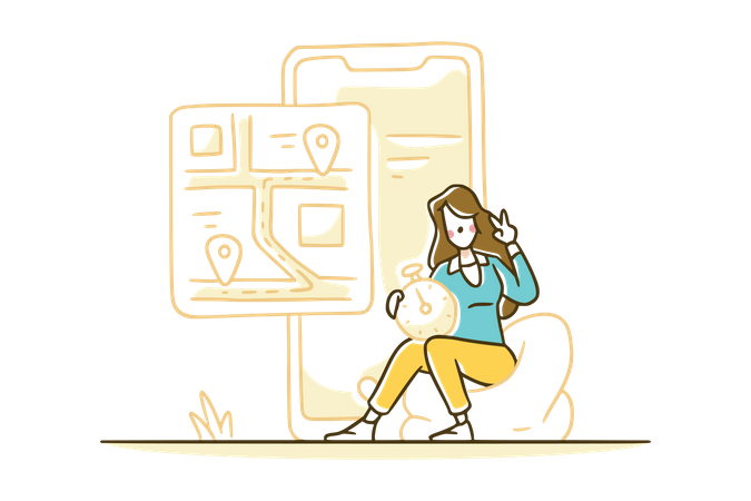 Seguimiento de sus pedidos en tiempo real  Ilustración
